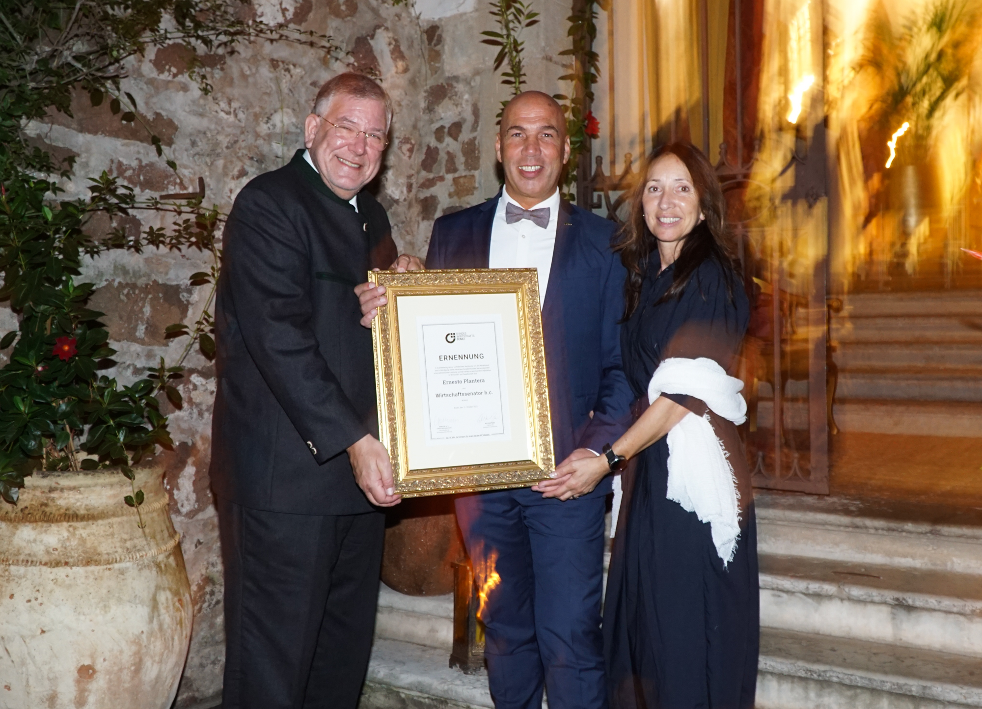 Auszeichnung für Ernesto Plantera u.a. für seine sozialen Verdienste